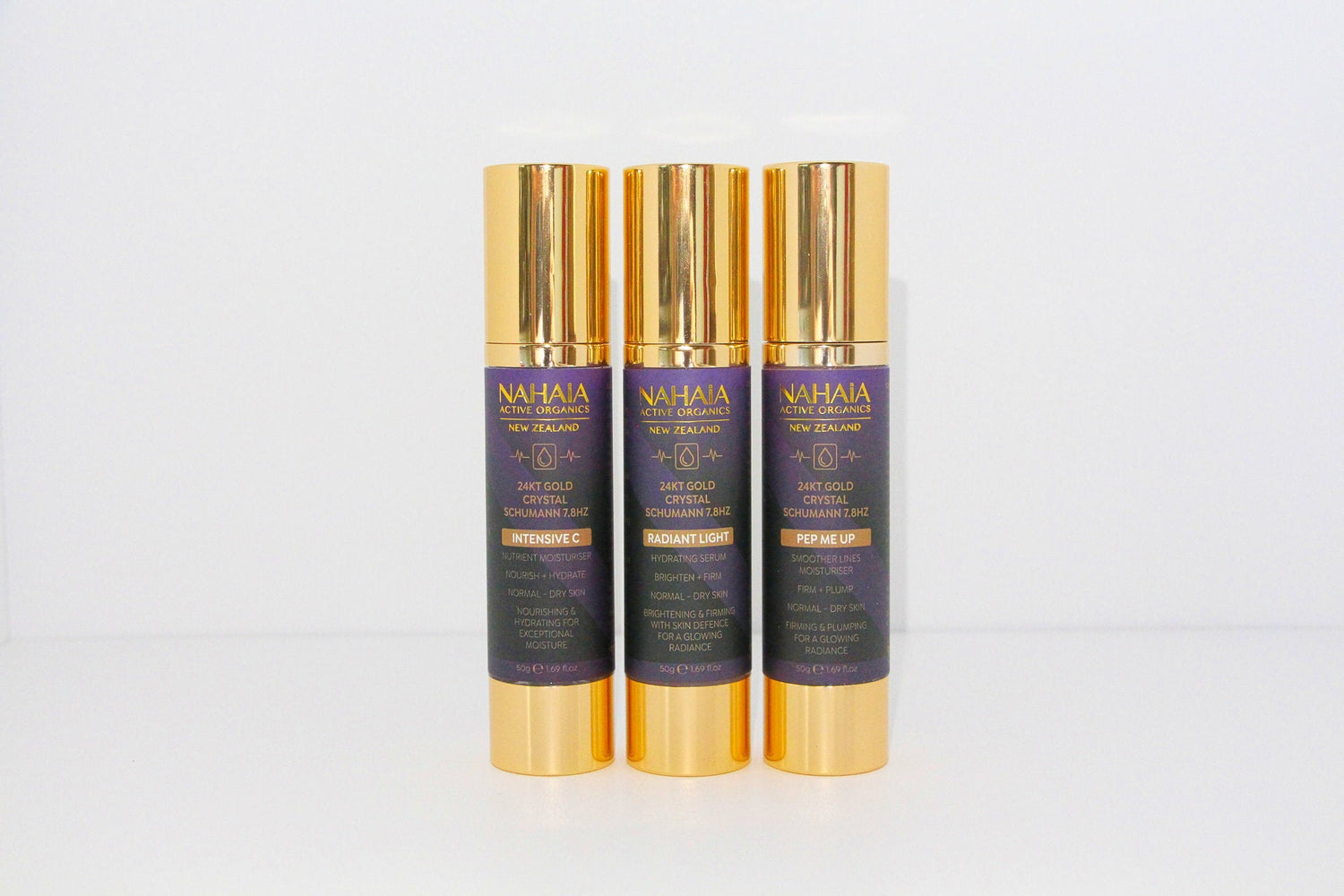 SCHUMANN &amp; 24K GOLD - 3 PACK - BUNDLE 1  Radiant Light, Pep Me up, Intensive C