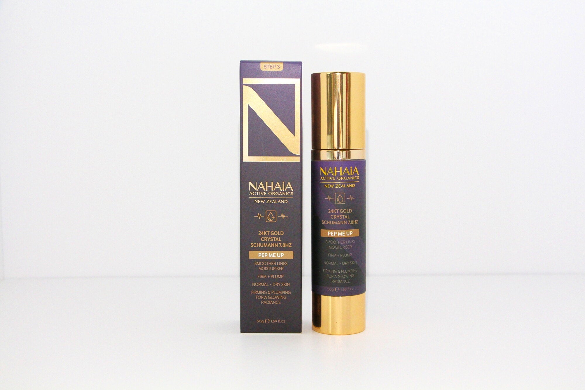 SCHUMANN &amp; 24K GOLD PEP ME UP SMOOTHER LINES MOISTURISER 1.76 fl oz