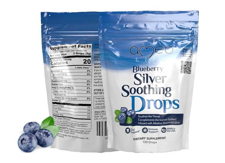 Soothing Silver Drops - Blueberry (100 Drops)