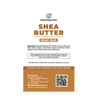 Shea Butter Soap Bar 3.25 oz (92g) (3-Pack)