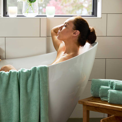 Bamboo 6 Piece Spa Towel Set – Seaglass