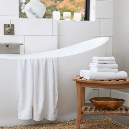 Bamboo 6 Piece Spa Towel Set – Cloud