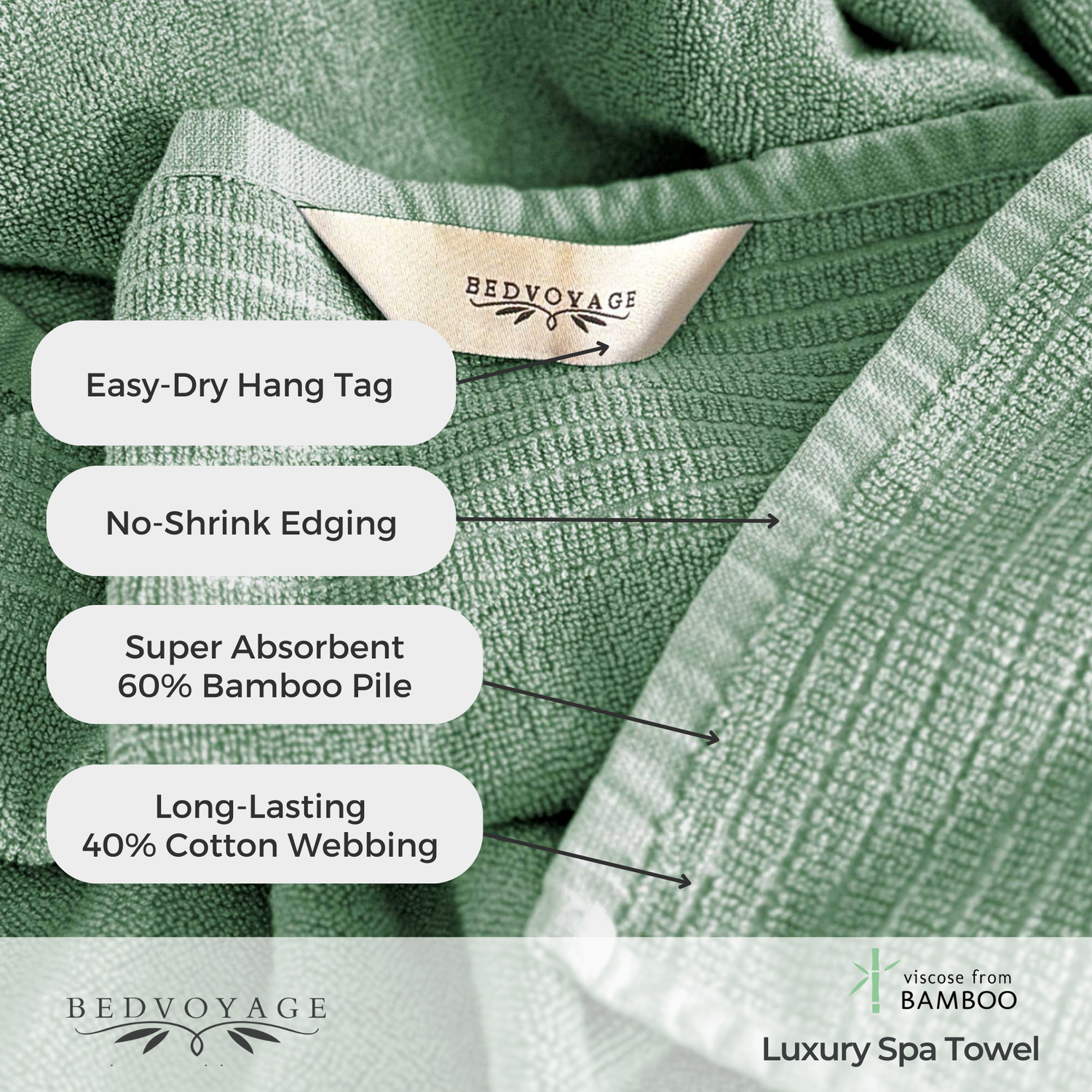 Bamboo Spa Bath Towel – Seaglass