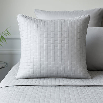 Bamboo Quilted Euro Sham 1 Piece - Stone
