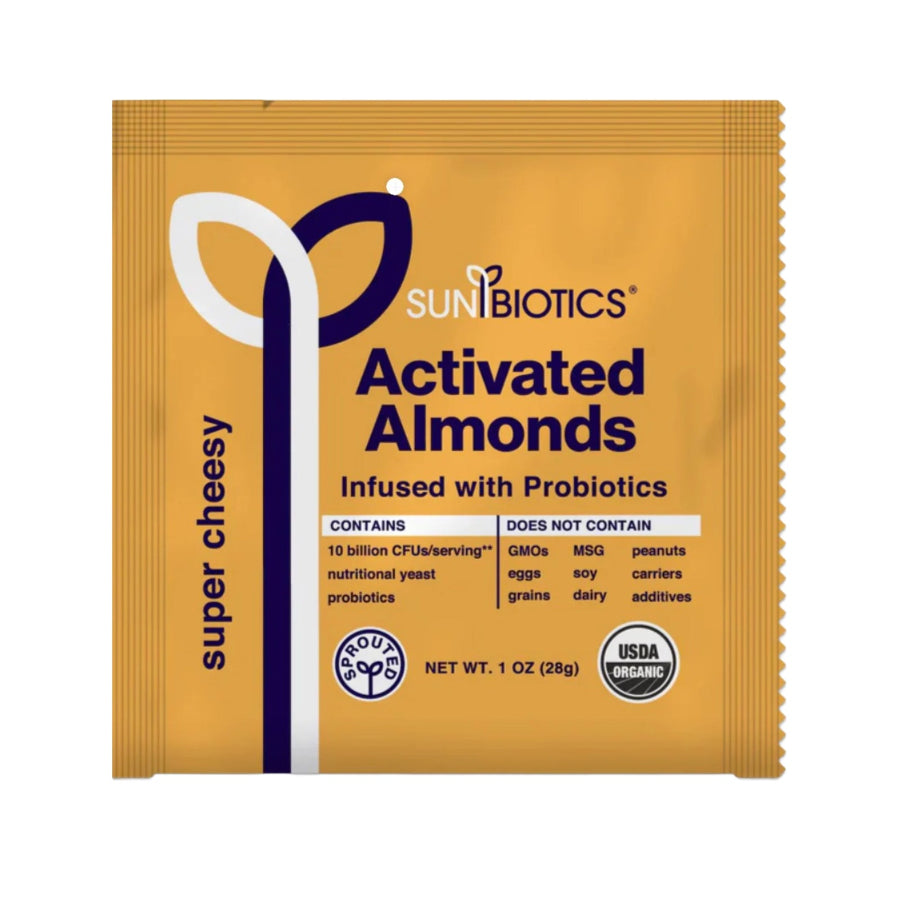 Sunbiotics Activated Almonds - Infused with Probiotic - Super Cheesy 1 oz (28g)