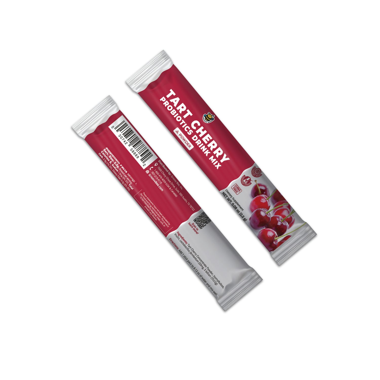 Tart Cherry Probiotics Drink Mix (14 counts) 1.24 oz (35g) (3Pack