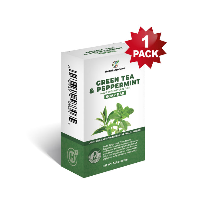 Green Tea and Peppermint Soap Bar 3.25 oz (92g)
