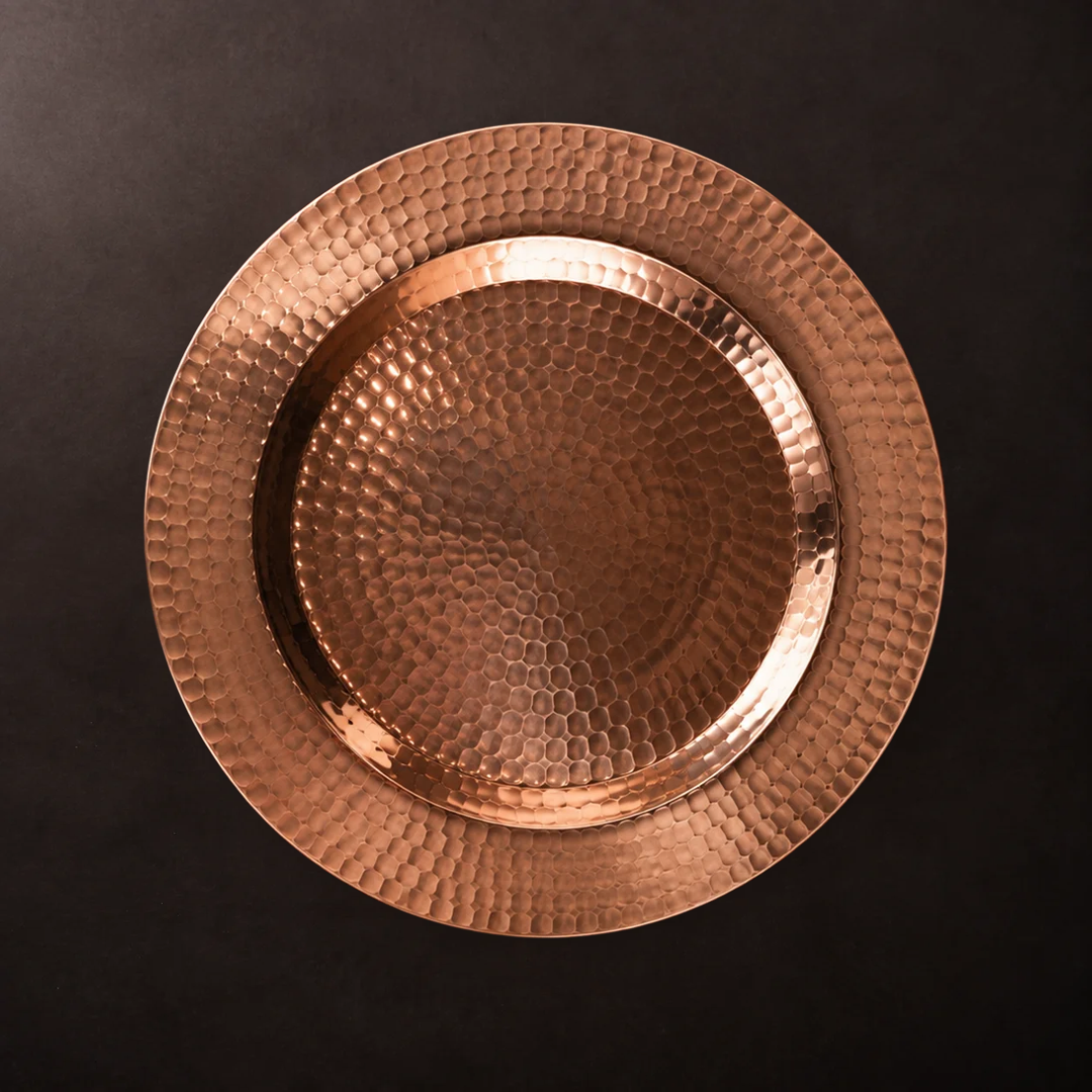 Thessaly 13 Inch Copper Charger Plates