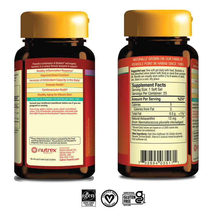 BioAstin TurmericAstin 6mg 30 Vegan Softgels
