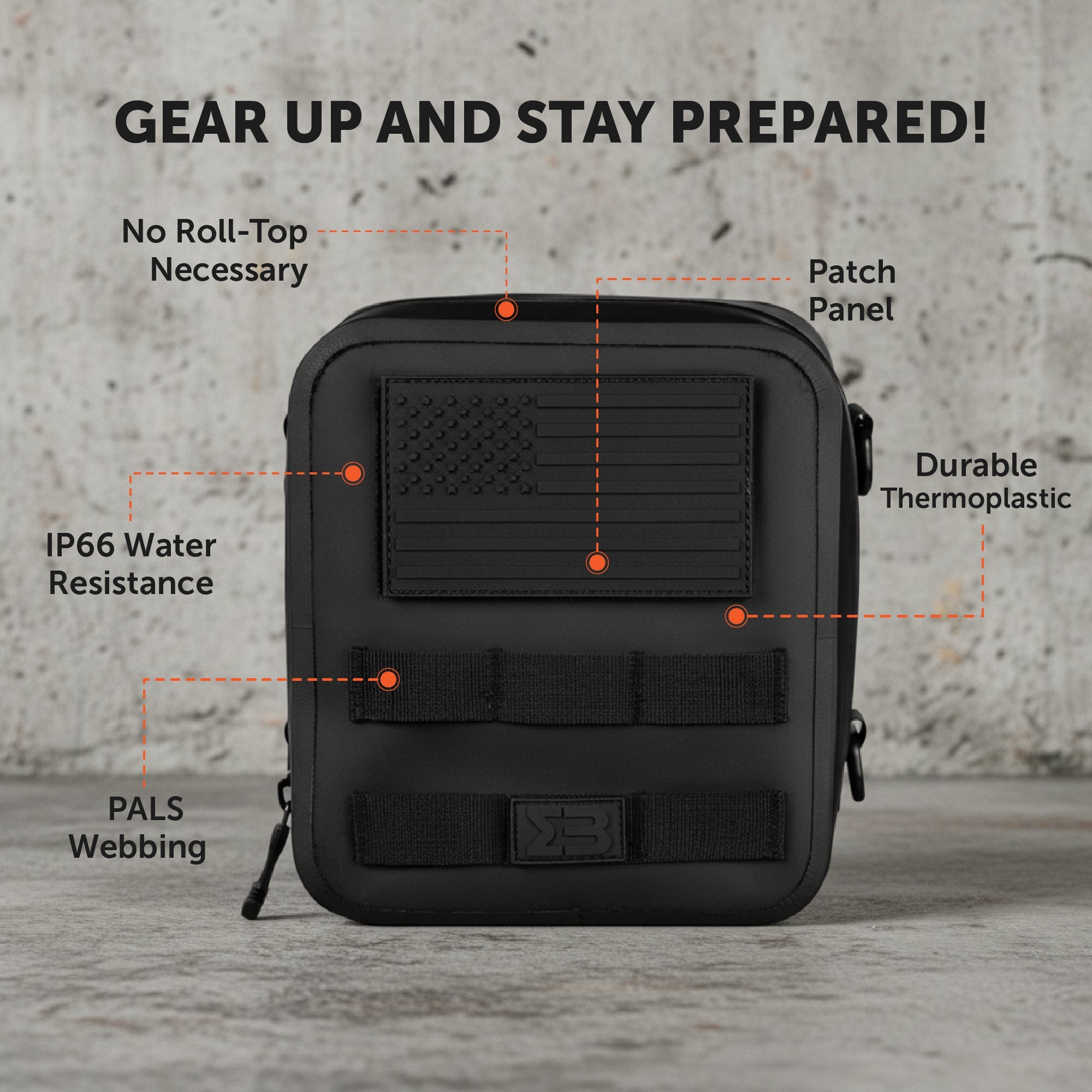 SealBags Large Water Resistant Tactical MOLLE Pouch