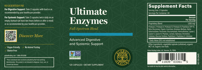 Ultimate Enzymes 120 Capsules