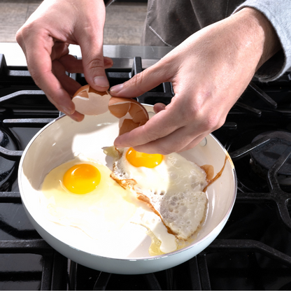 Mobi 8-Piece Ceramic Cookware Set | Cannoli Cream