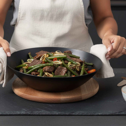 Carbon Steel Wok, 12"