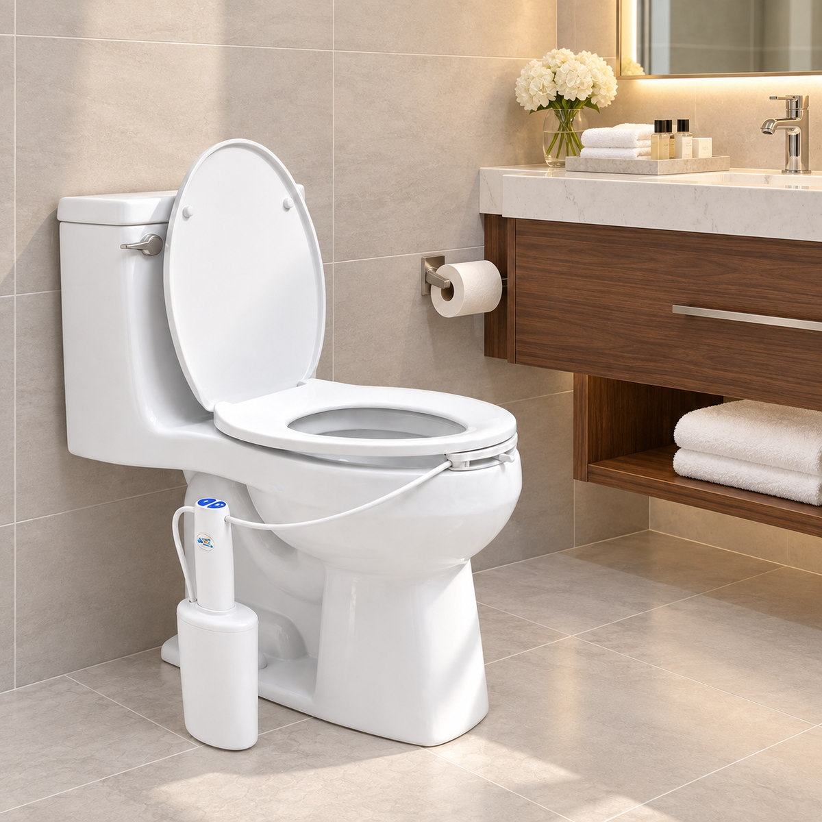 The Traveler Portable Bidet – Toilet-Mounted Travel Bidet