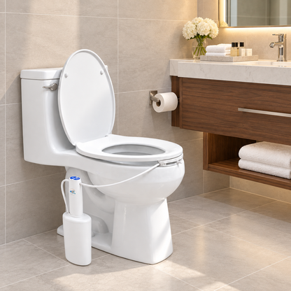 The Traveler Portable Bidet – Toilet-Mounted Travel Bidet