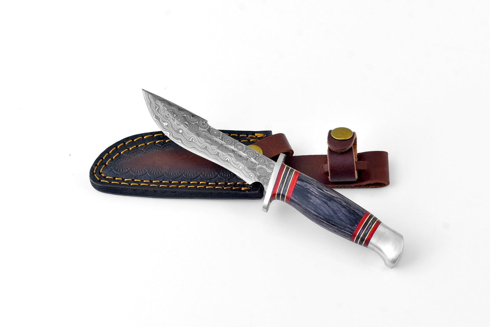Damascus Steel Utility &amp; Camping Knife TK-163