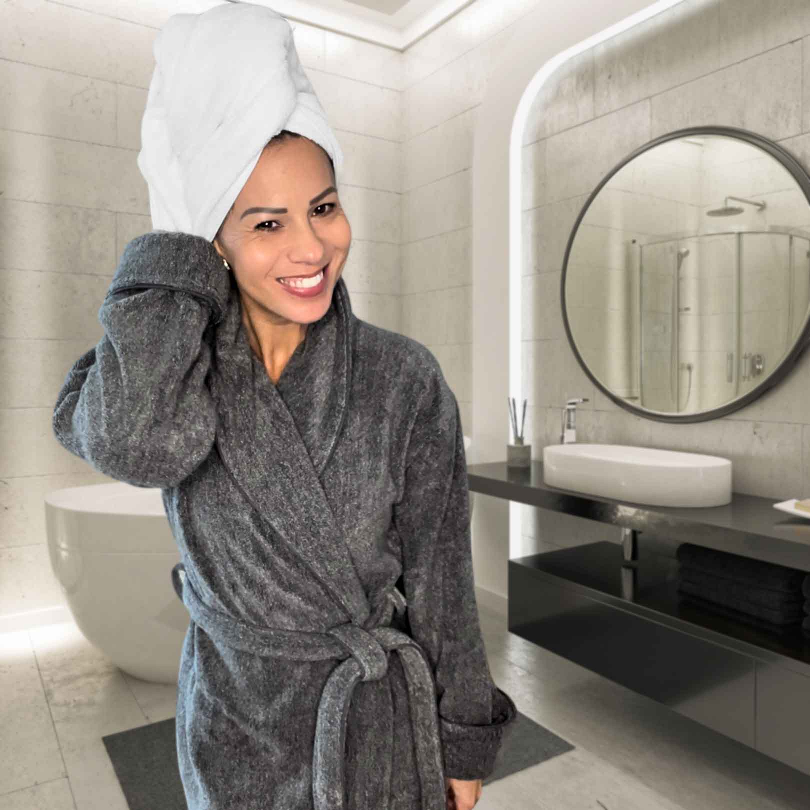 Bamboo 3 Piece Towel Set - White