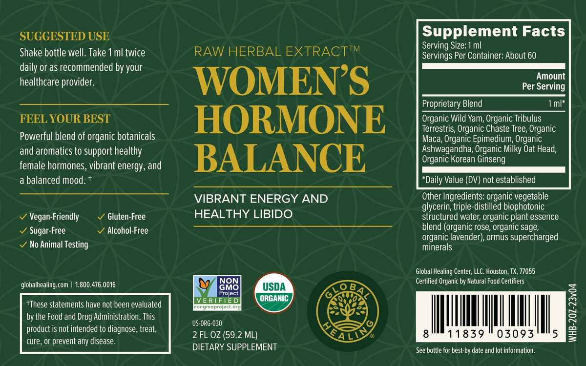 Balance Label Women's Hormone Balance 2 fl oz (59.2 ml) – Health Ranger Store