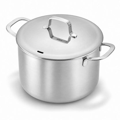 5-Ply Stainless Steel Stock Pot with Lid, 7-Qt