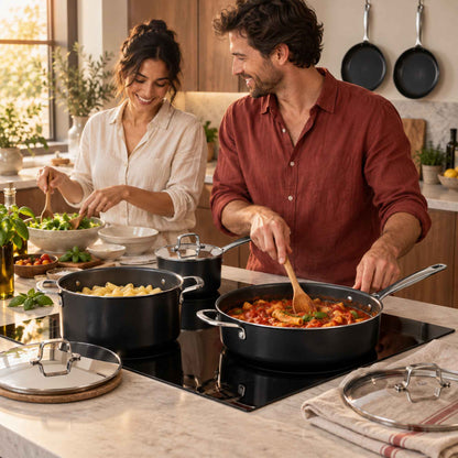 Ceramic Nonstick Cookware Set, 9-Piece
