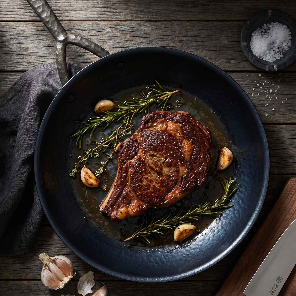 Hammered Carbon Steel Frying Pan