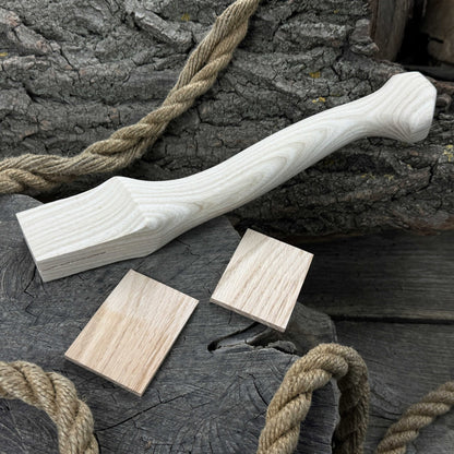 Ash Wood Axe Handle with Red Oak Wedges, 33 cm (12.99 inches)