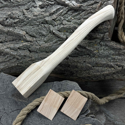 Ash Wood Axe Handle with Red Oak Wedges, 41.5 cm (16.3 in)