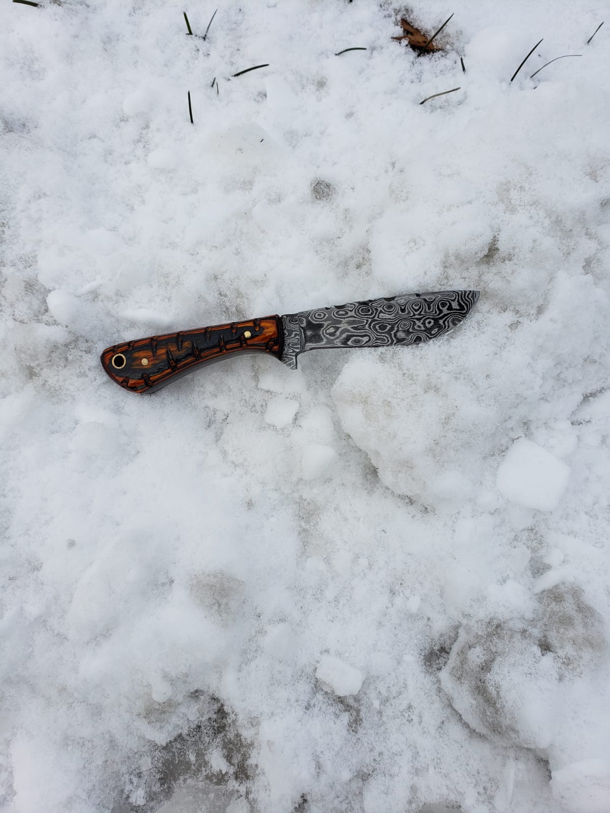 Damascus Knife perfect Utility Neck Knife TD-239