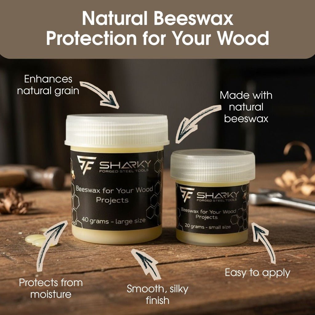 Beeswax Wood Finish – Natural Wood Conditioner for Tool Handles &amp; Carving Projects