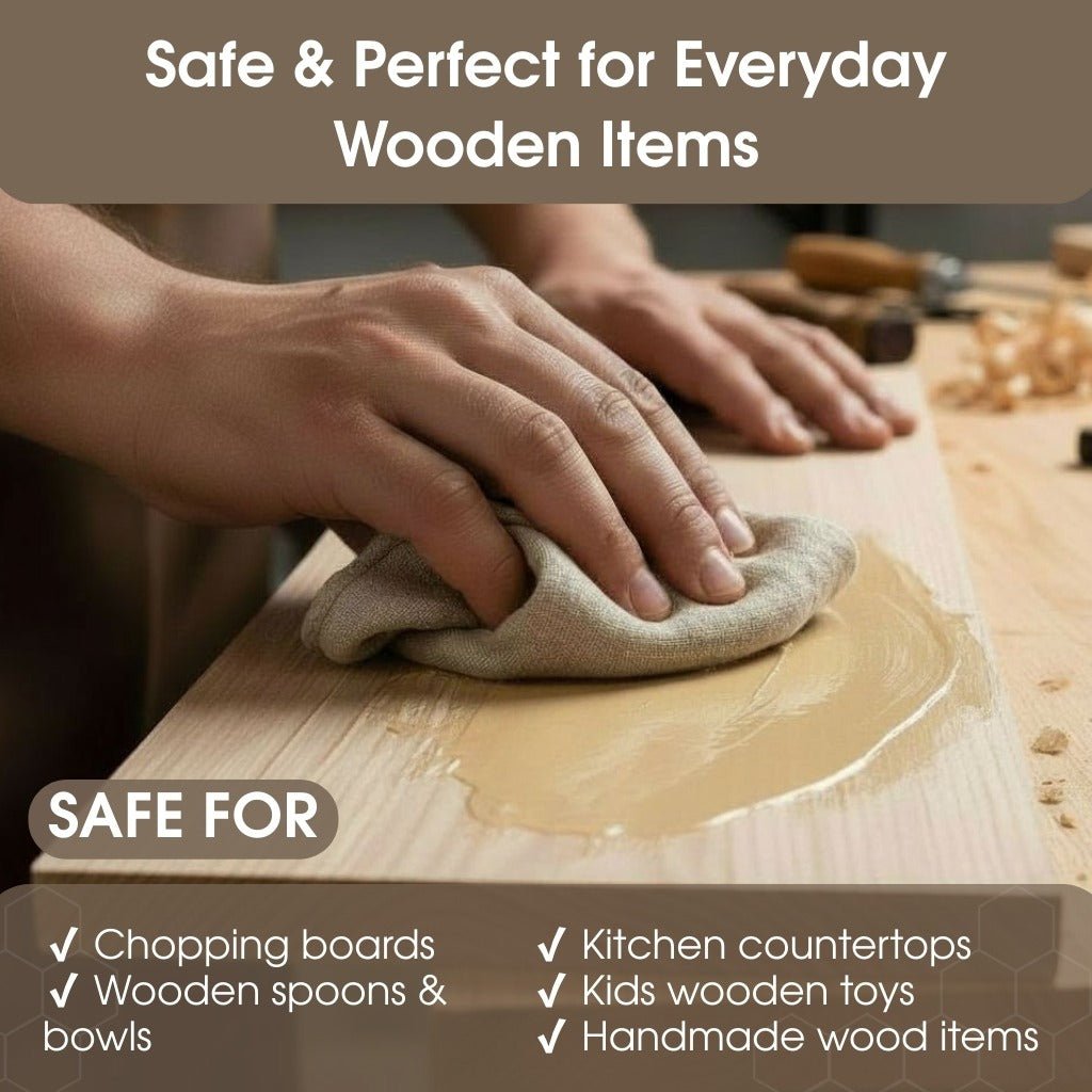 Beeswax Wood Finish – Natural Wood Conditioner for Tool Handles &amp; Carving Projects