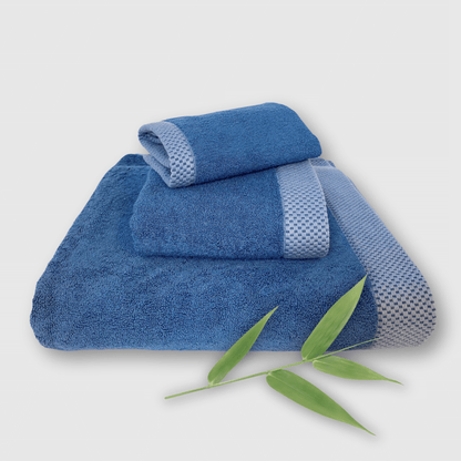 Bamboo 3 Piece Towel Set - Indigo