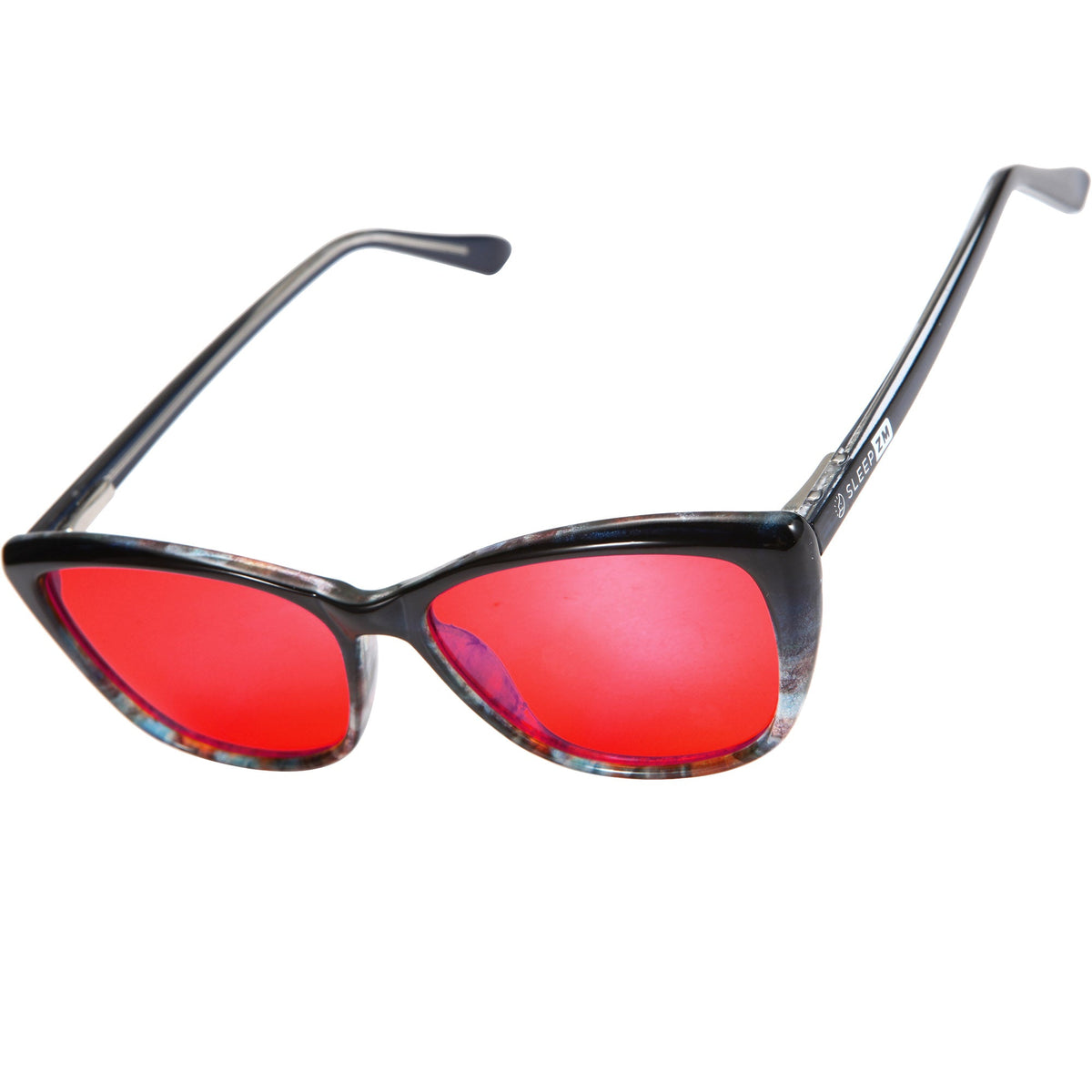 SleepAidMax Red Dottie Cat-Eye Blue Light Glasses – Blue