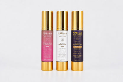 TRI-RANGE 3 PACK - Bundle 2  Premium Coconut Cream, 24ct Gold Radiant Light, Schumann Pep Me Up