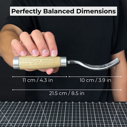Curved Bowl Gouge, 10 - 45 mm (0.4 - 1.8 inches)