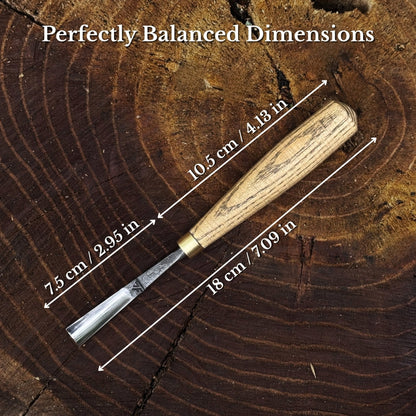 Curved Detail Carving Gouge – 12 mm / 0.47 in
