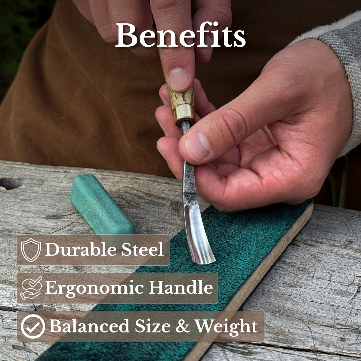 Curved Detail Carving Gouge – 12 mm / 0.47 in