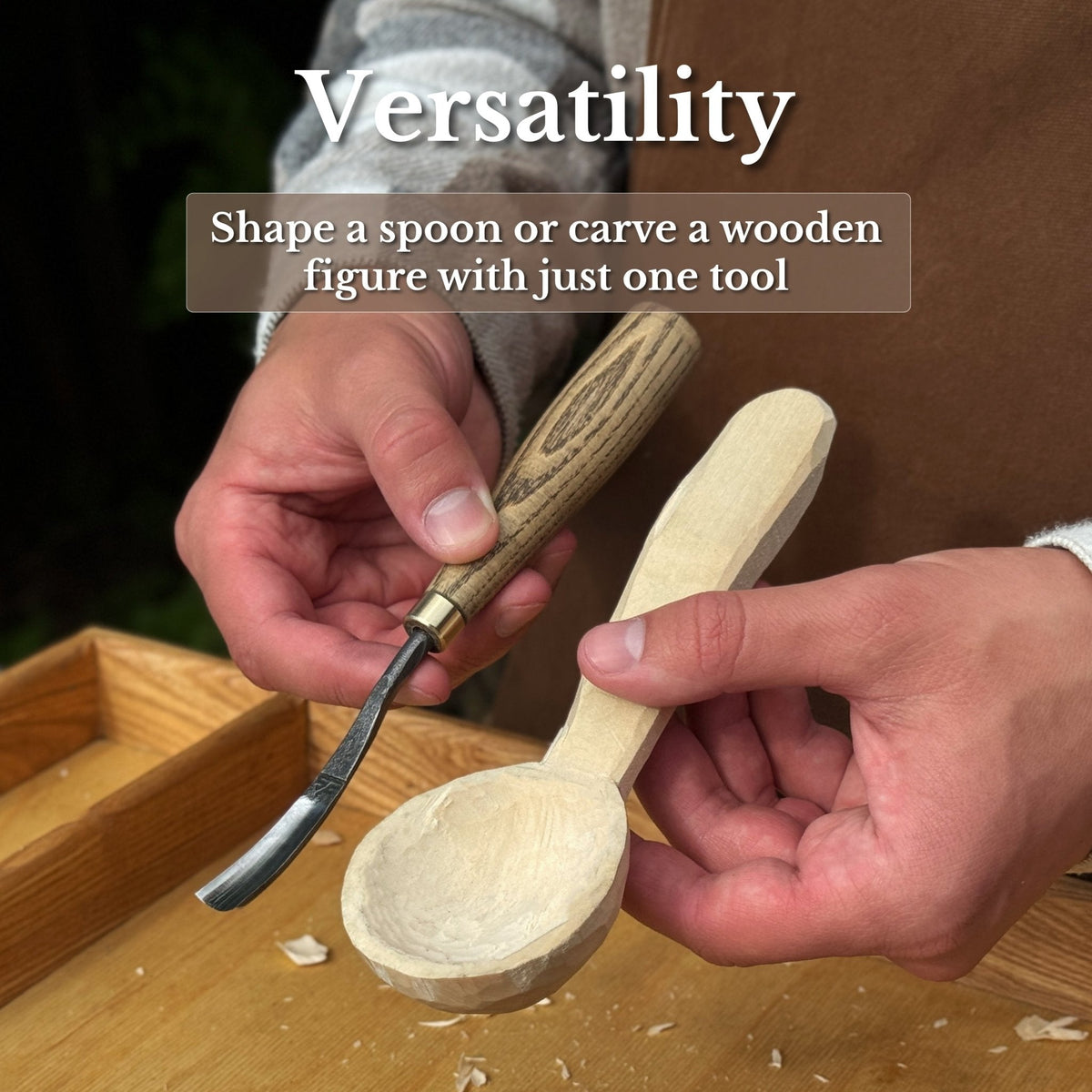 Curved Detail Carving Gouge – 12 mm / 0.47 in