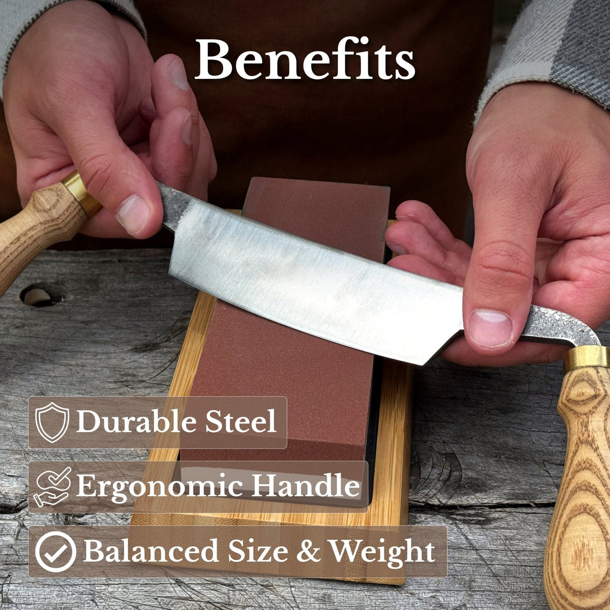 Curved Draw Knife (Push/Pull Shave), 10.5 cm (4.1 inch) Cutting Edge