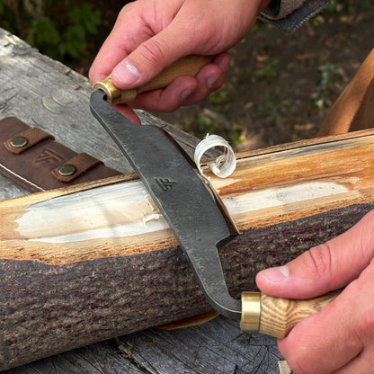 Curved Draw Knife (Push/Pull Shave), 10.5 cm (4.1 inch) Cutting Edge