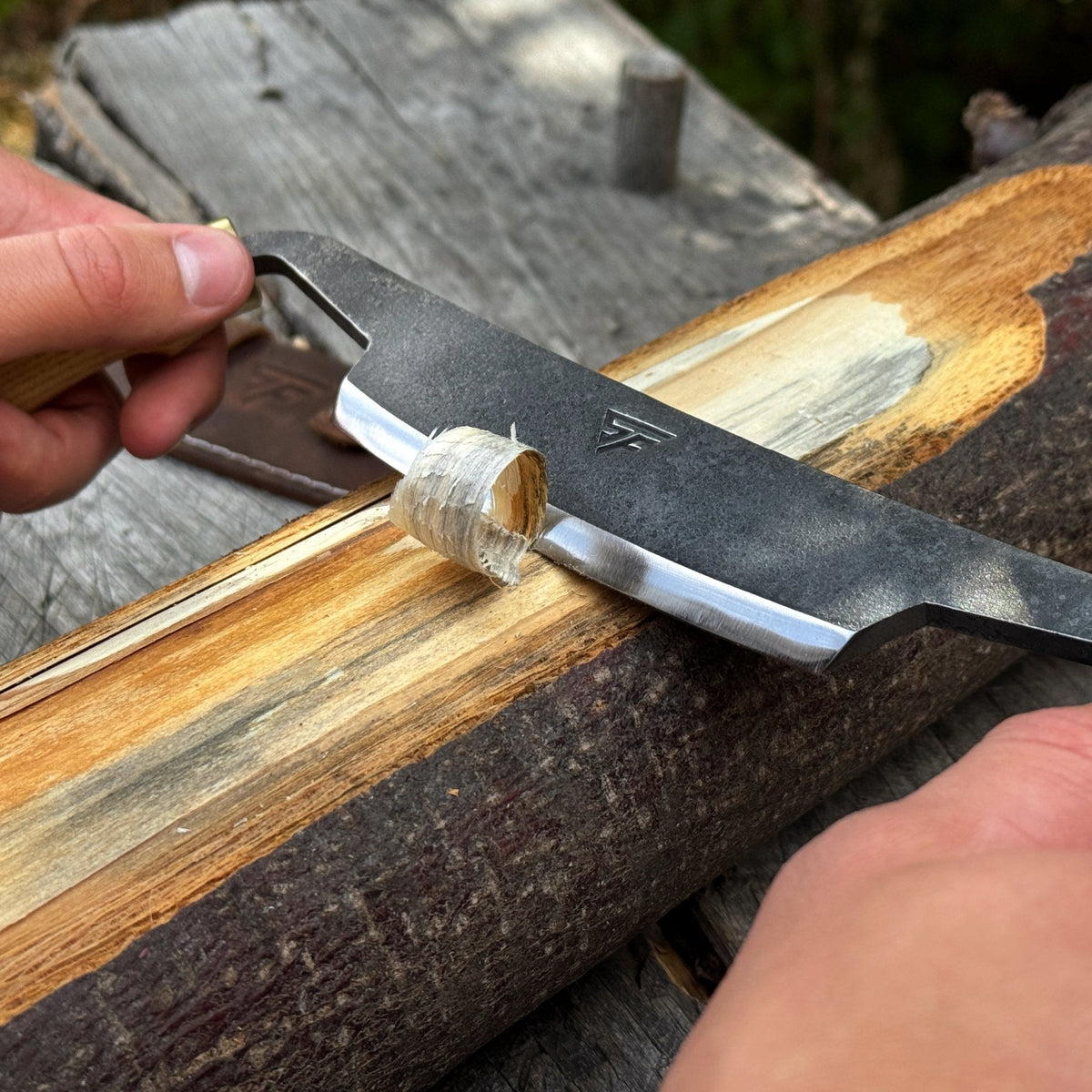 Curved Draw Knife (Push/Pull Shave), 10.5 cm (4.1 inch) Cutting Edge