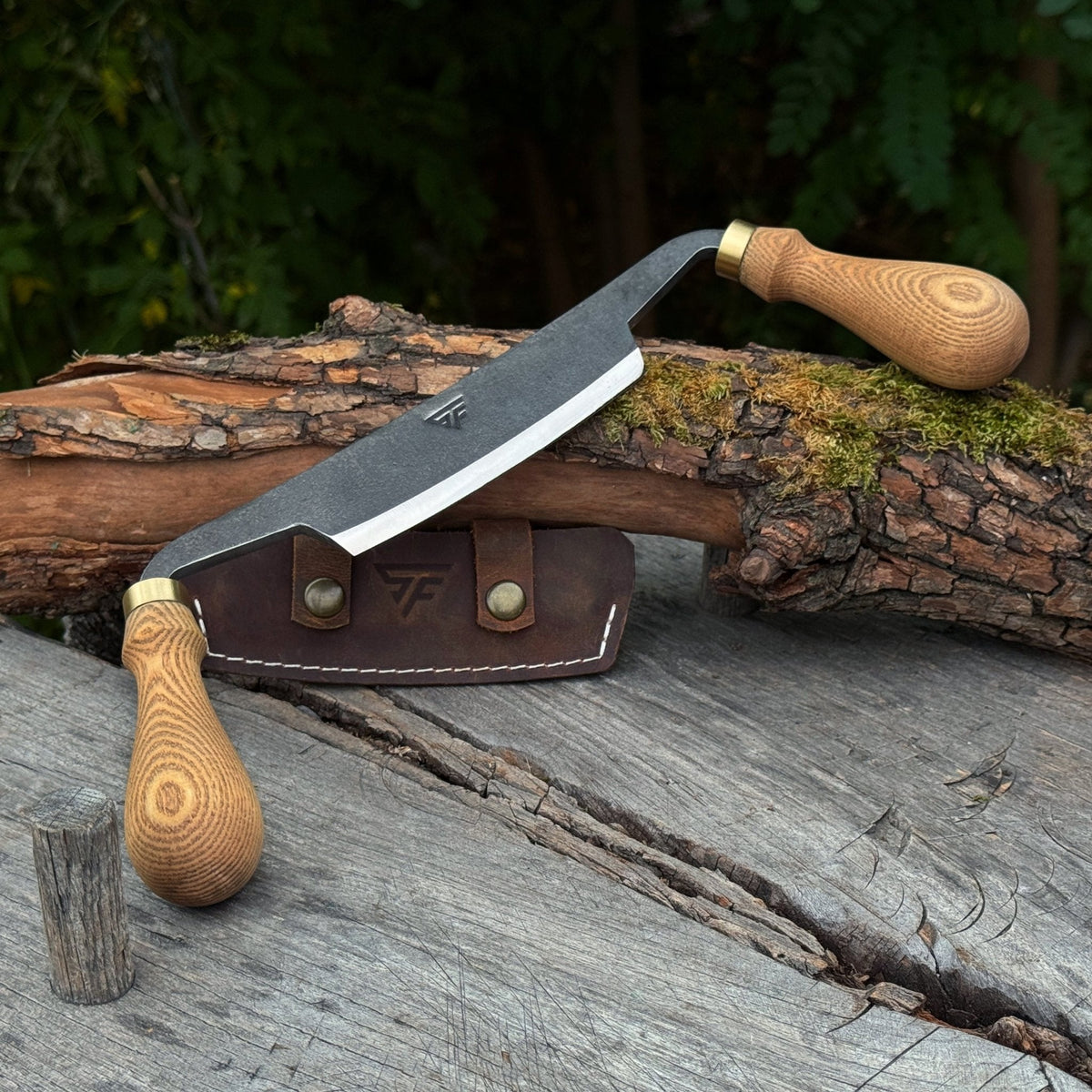 Curved Draw Knife (Push/Pull Shave), 10.5 cm (4.1 inch) Cutting Edge