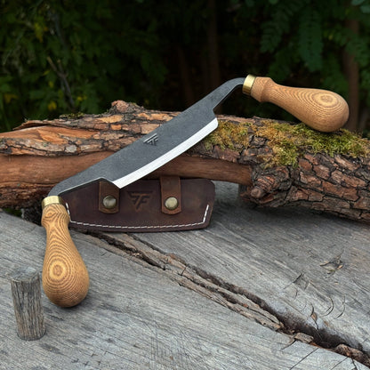 Curved Draw Knife (Push/Pull Shave), 10.5 cm (4.1 inch) Cutting Edge