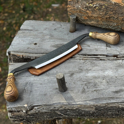 Curved Draw Knife (Push/Pull Shave), 14.5 cm (5.7 inch) Cutting Edge