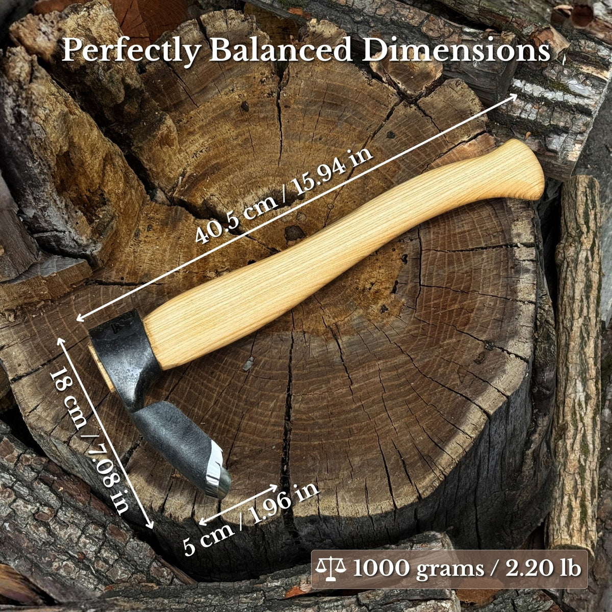 Deep Curved Bowl Adze, 5 cm (1.97 inches)