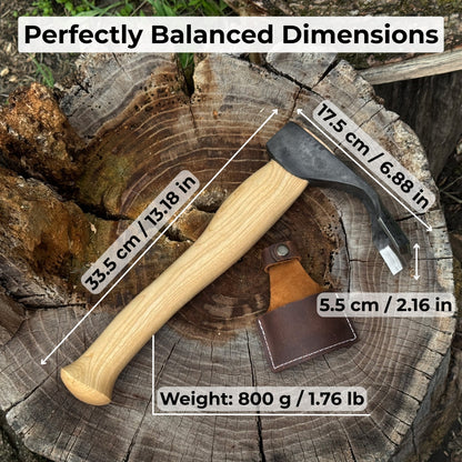 Deep Curved Bowl Adze, 5.5 cm (2.16 inches)