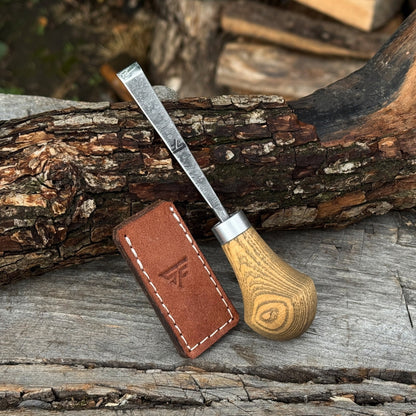 Detail Carving Chisel with Palm Handle, 10 mm (0.39 inches)