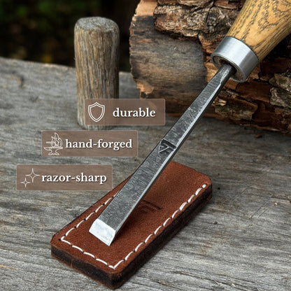 Detail Carving Chisel with Palm Handle, 10 mm (0.39 inches)