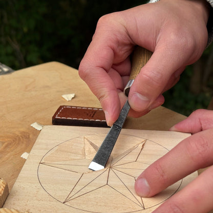 Detail Carving Chisel with Palm Handle, 10 mm (0.39 inches)