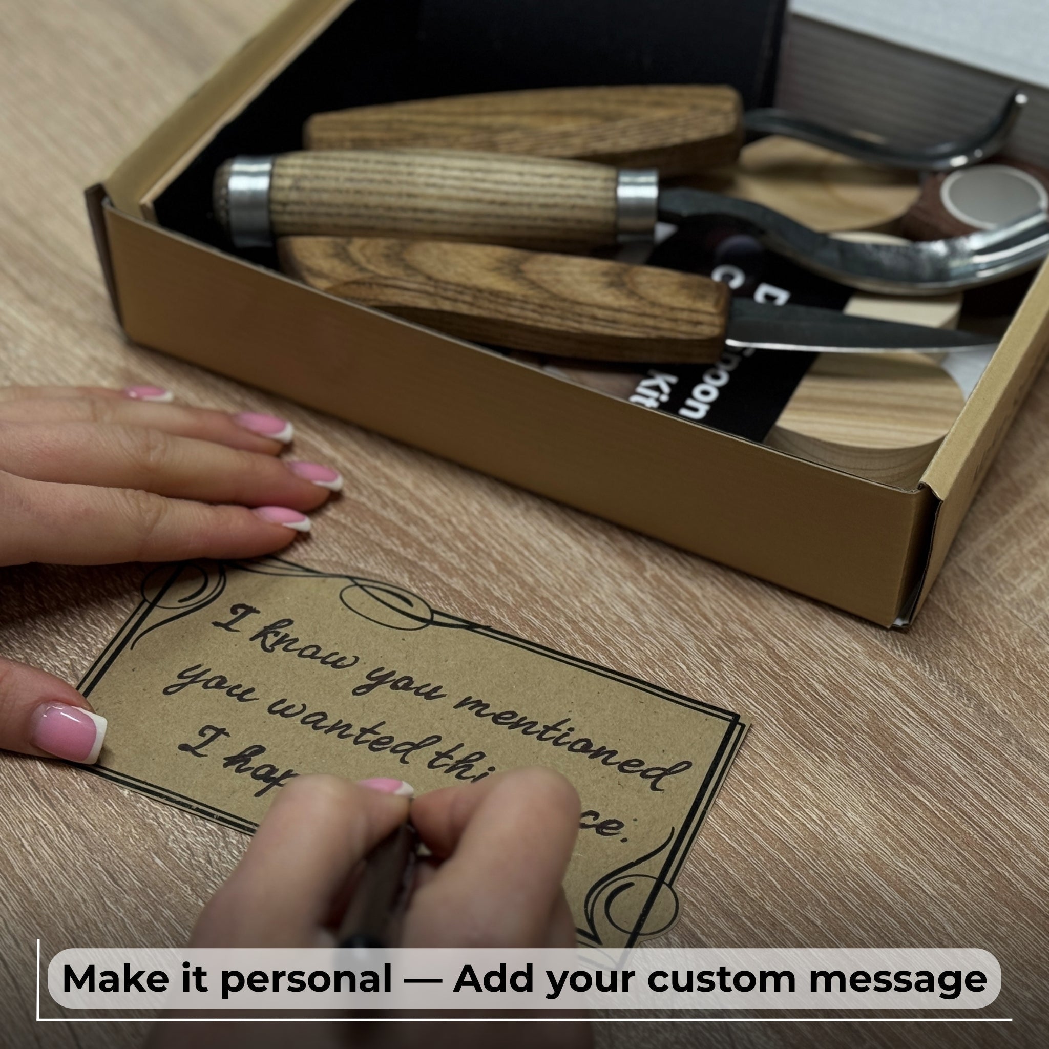 DIY 3-Piece Spoon Carving Kit for Beginners – Linden, Cherry &amp; Oak Wood Blanks