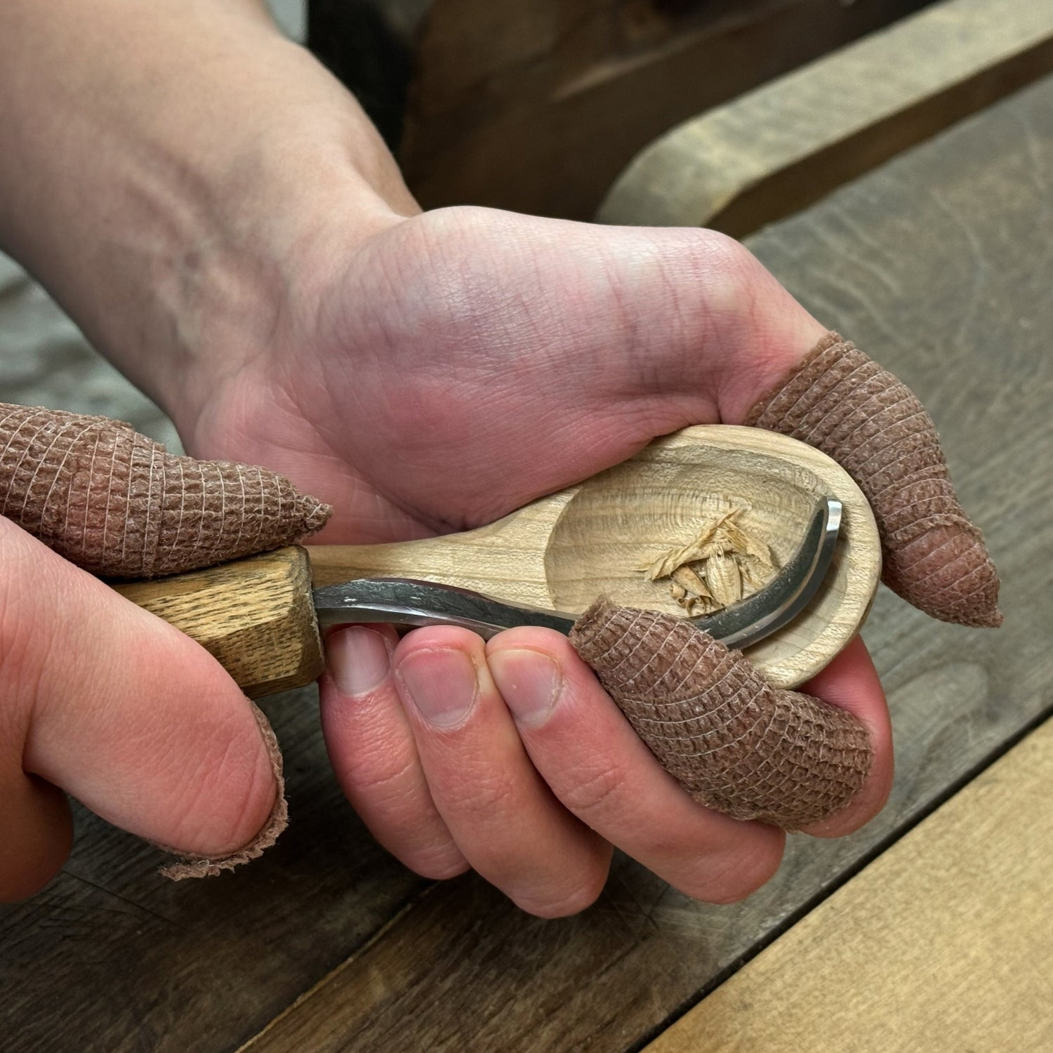 DIY 3-Piece Spoon Carving Kit for Beginners – Linden, Cherry &amp; Oak Wood Blanks